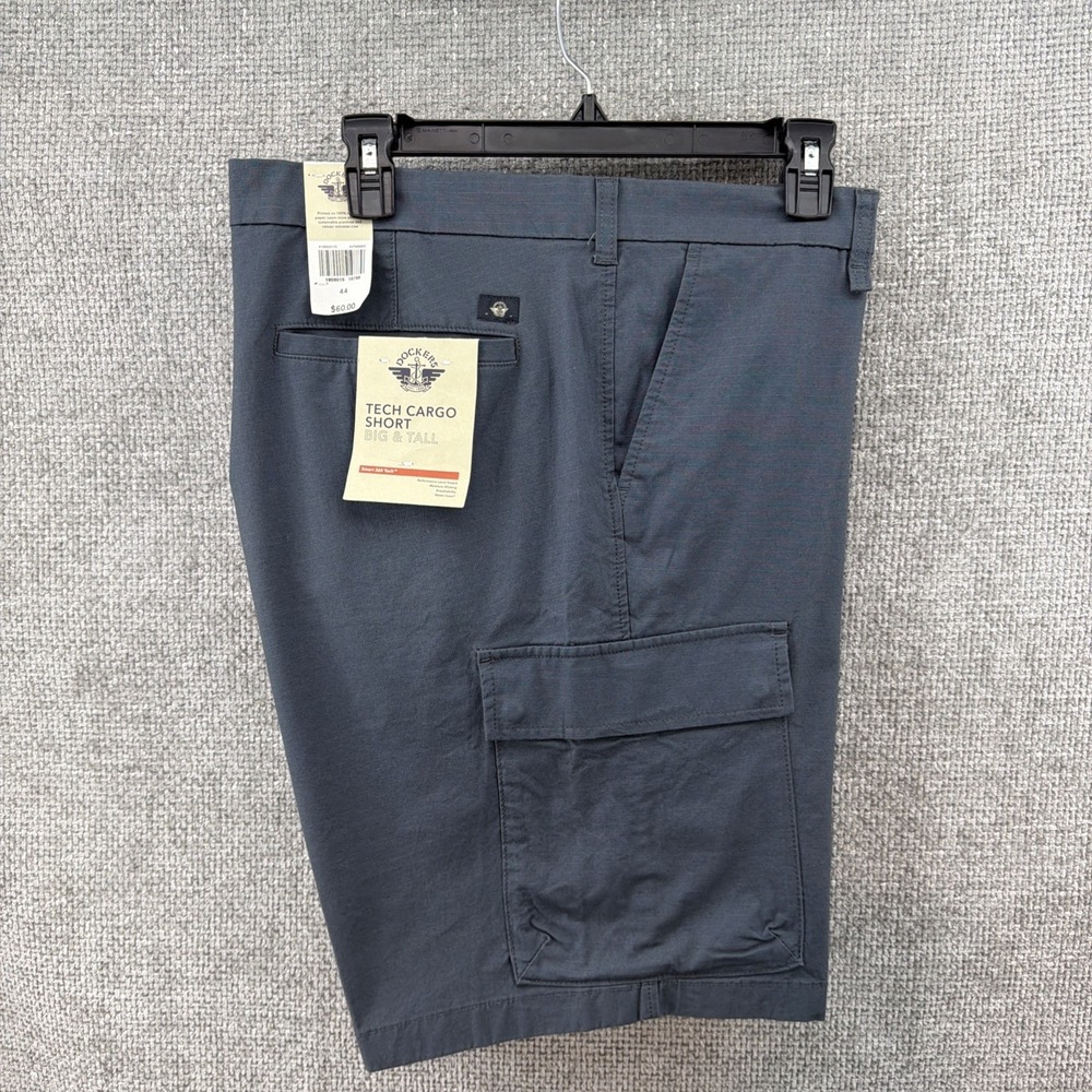 Dockers Smart 360 Tech‎ Cargo Blue Shorts Men SZ 44 Breathable Stretch Pockets